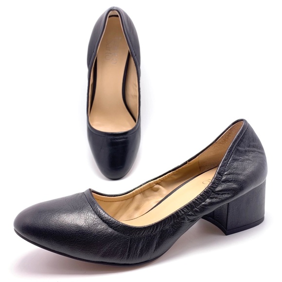 franco sarto block heel pump